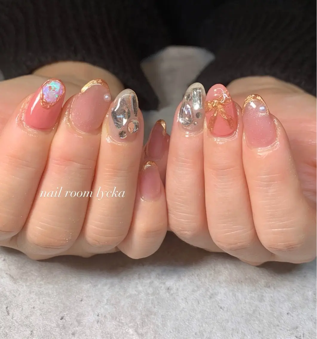 ネイル ネイルルームリッカ 𝐦𝐚𝐲𝐮のネイルデザイン