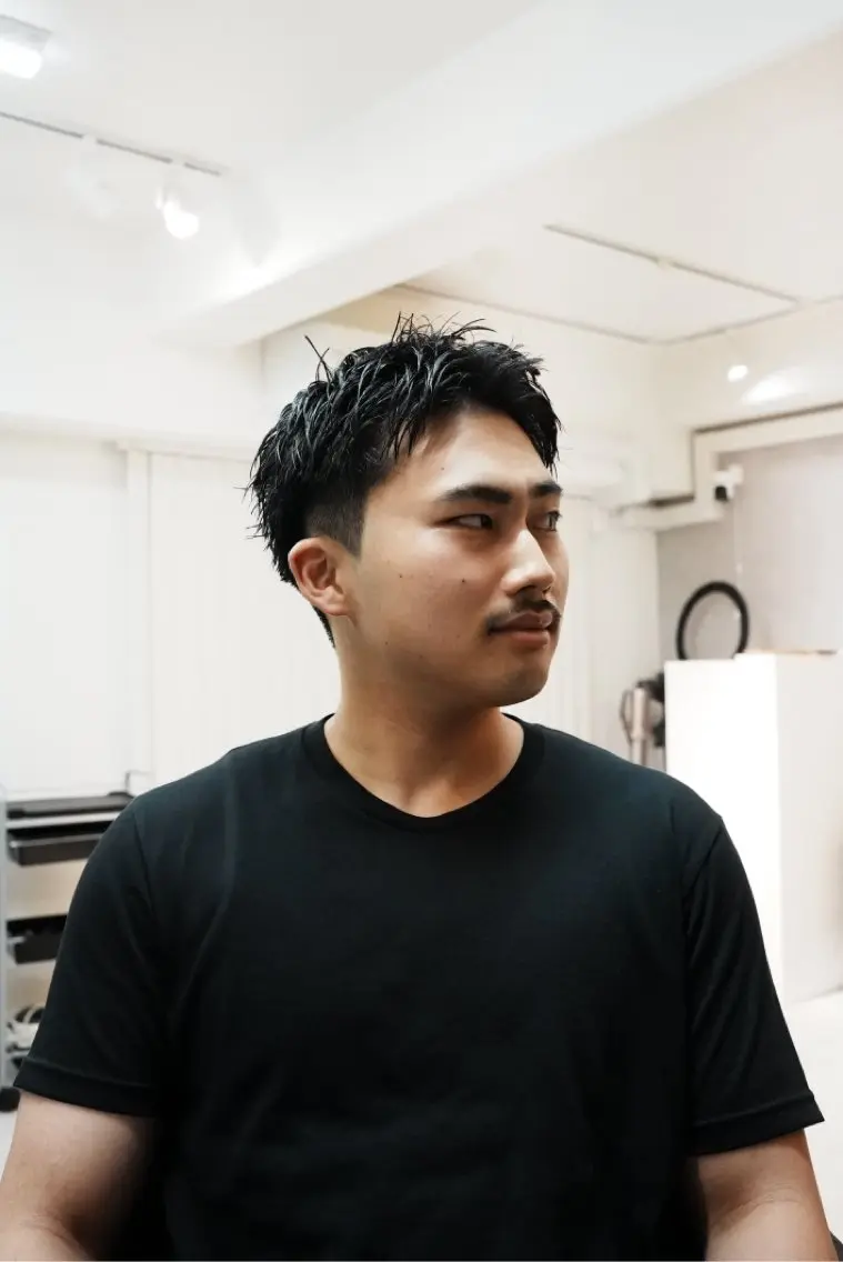 ショート メンズ ショートヘア カット ヘアセット SHIZUKU スパイキーショートのヘアスタイル
