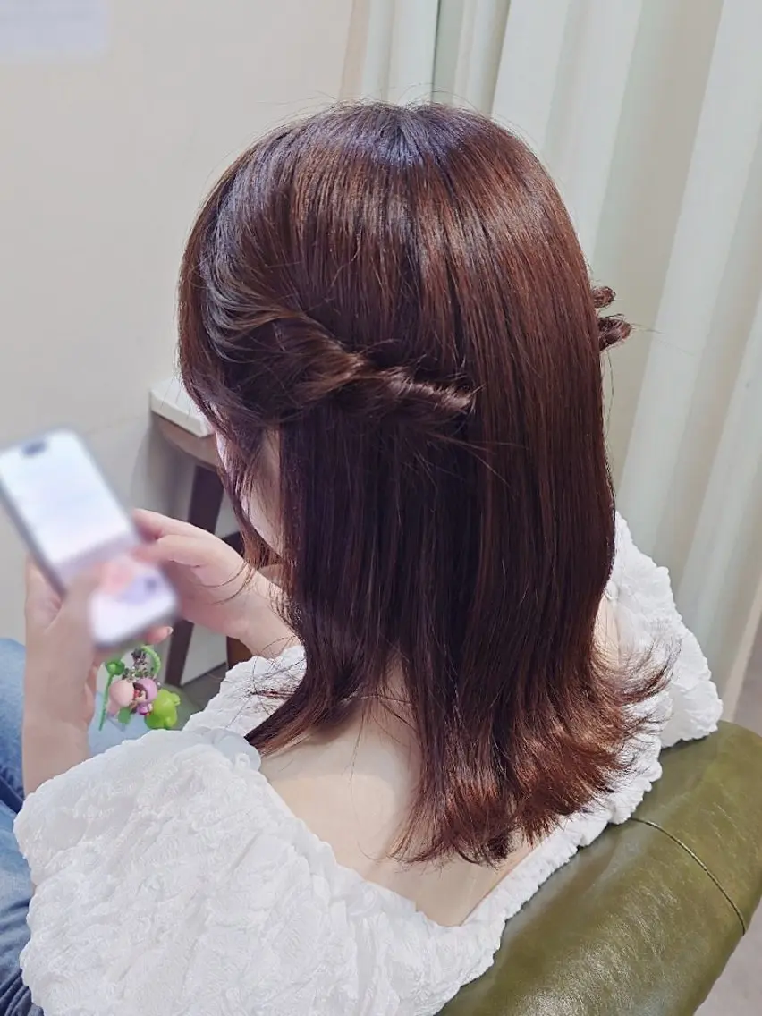 ヘアアレンジ ヘアセット つぐみ ❤︎のヘアスタイル