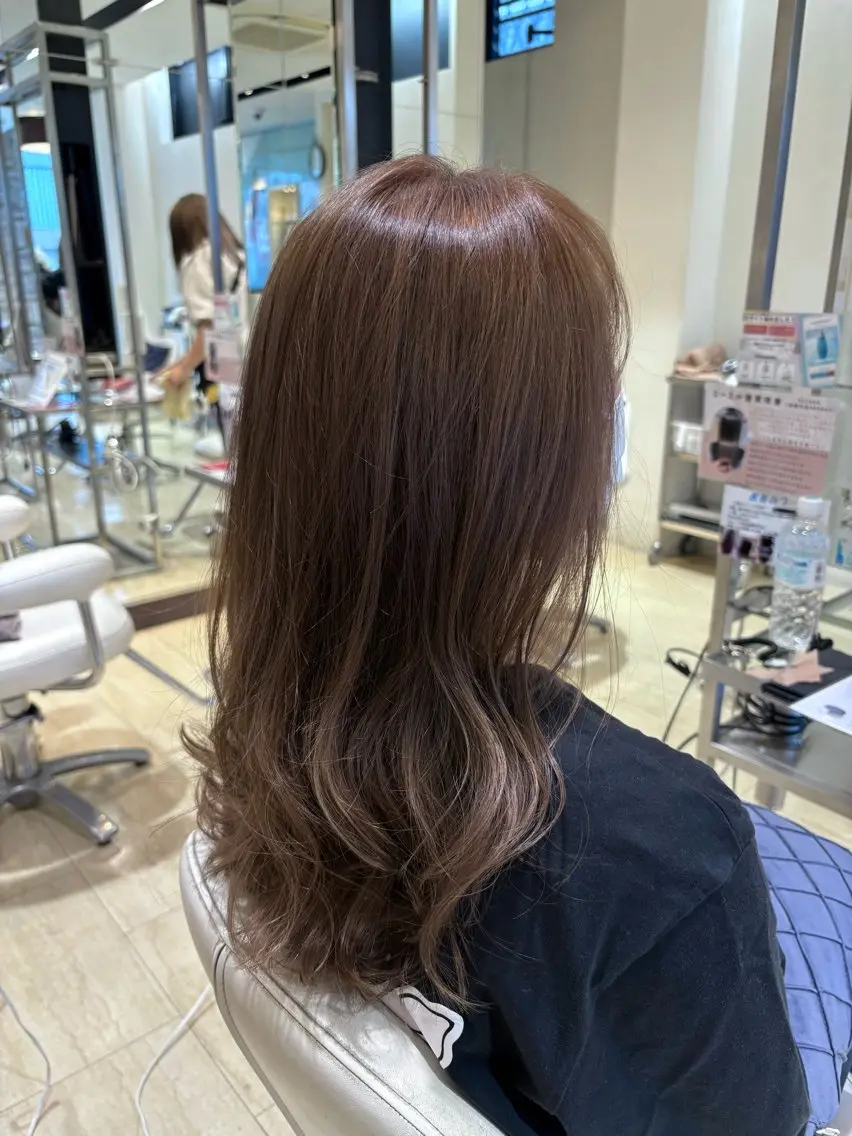 ロング カット 骨格肌色 似合わせ/YUKAのヘアスタイル
