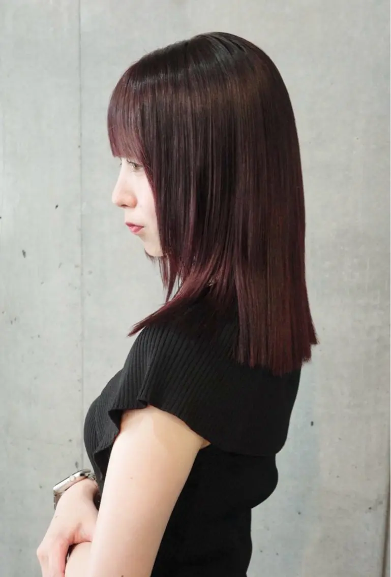 カラー ブリーチ ブリーチなしカラー ヘアカラー manami/艶髪 /くすみカラーのヘアスタイル