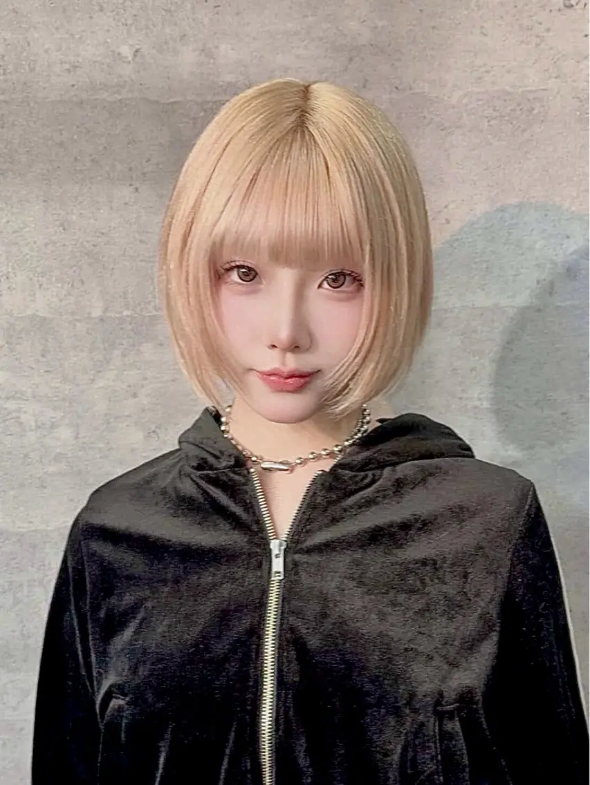 ショート カット ヘアカラー エクステ×ブリーチ× 推しカラー🌟Kのヘアスタイル