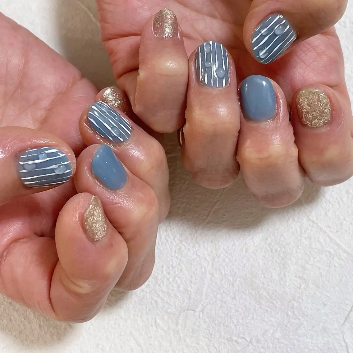 ネイル オーロラネイル フットネイル フレンチネイル ジェルネイル マグネットネイル ハンドネイル kiki nail &brow二子玉川のネイルデザイン