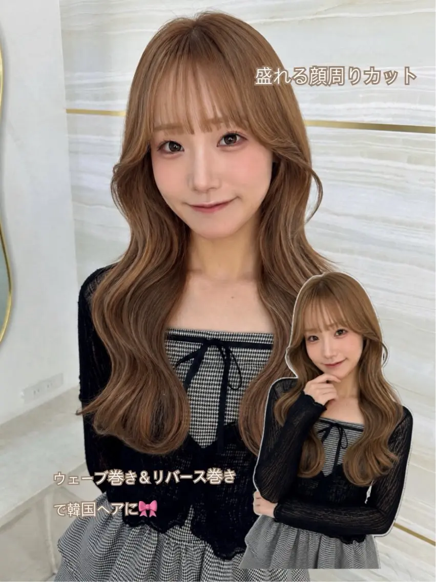 ロング カラー ヘアカラー あみ/暗髪オリ ーブ特化🍃髪質改善のヘアスタイル