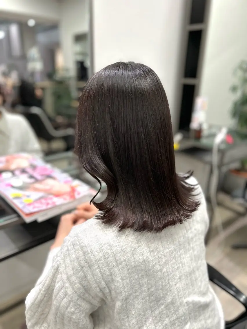 ミディアム カラー ヘアカラー トリートメント FUKA／ 神戸艶髪🎀のヘアスタイル