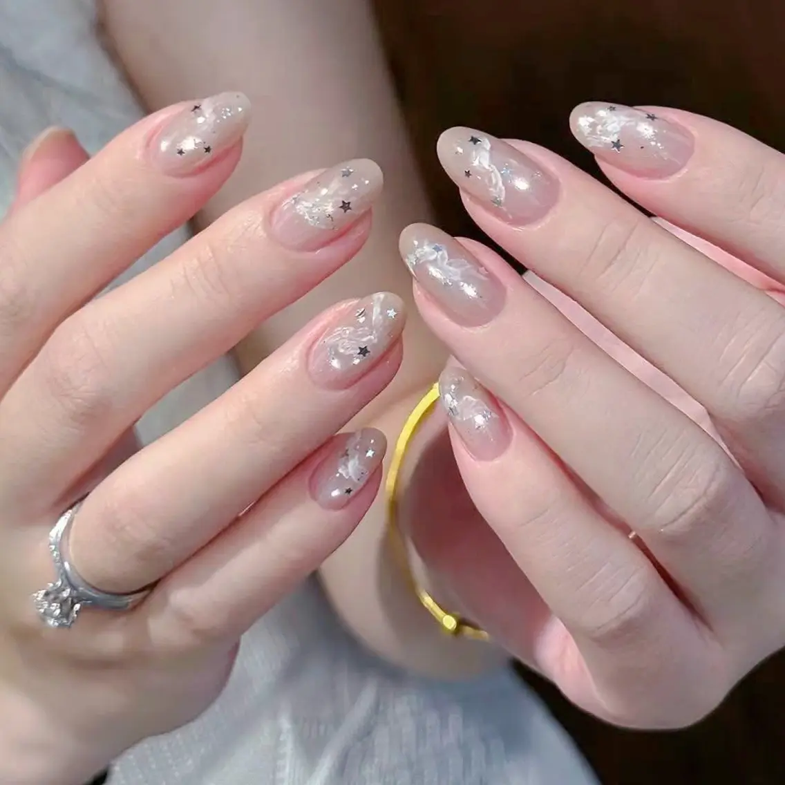セミロング ハンドネイル Akina Nail 亀戸のネイルデザイン