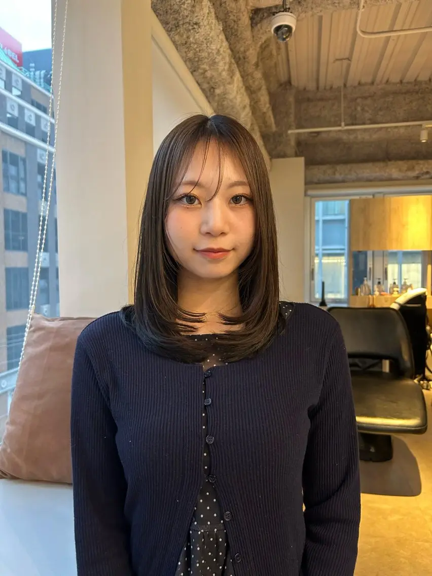 ミディアム 似合わせカット🎀 梅田🤍sayaのヘアスタイル