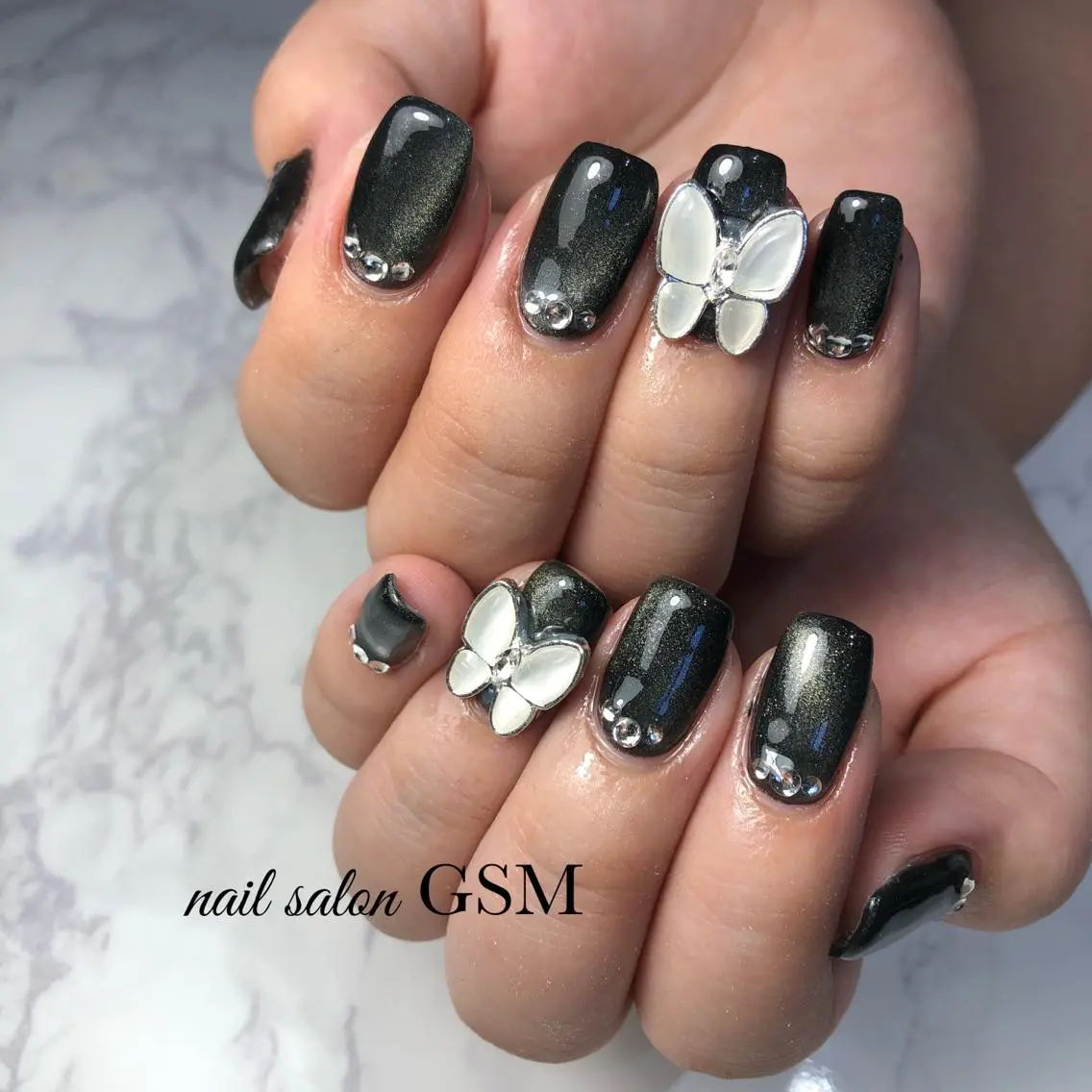 ネイル マグネットネイル ハンドネイル nail salon GSMのネイルデザイン