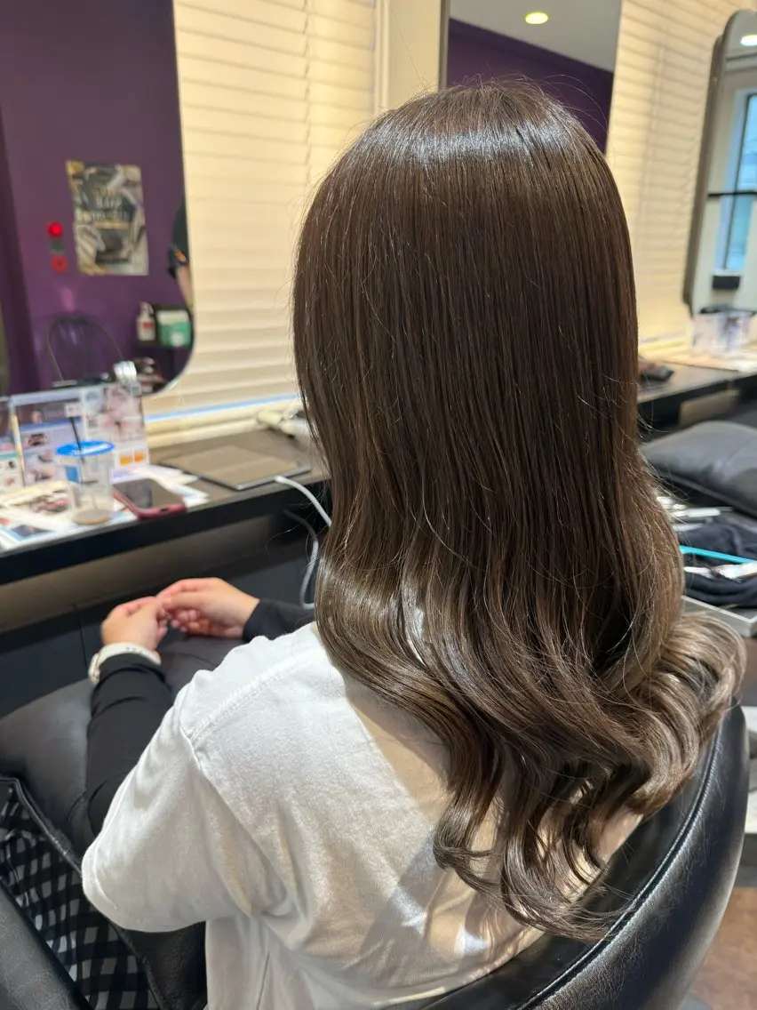 ロング カラー 透明感カラー ハイライトカラー ハイライト 加藤 まりえのヘアスタイル