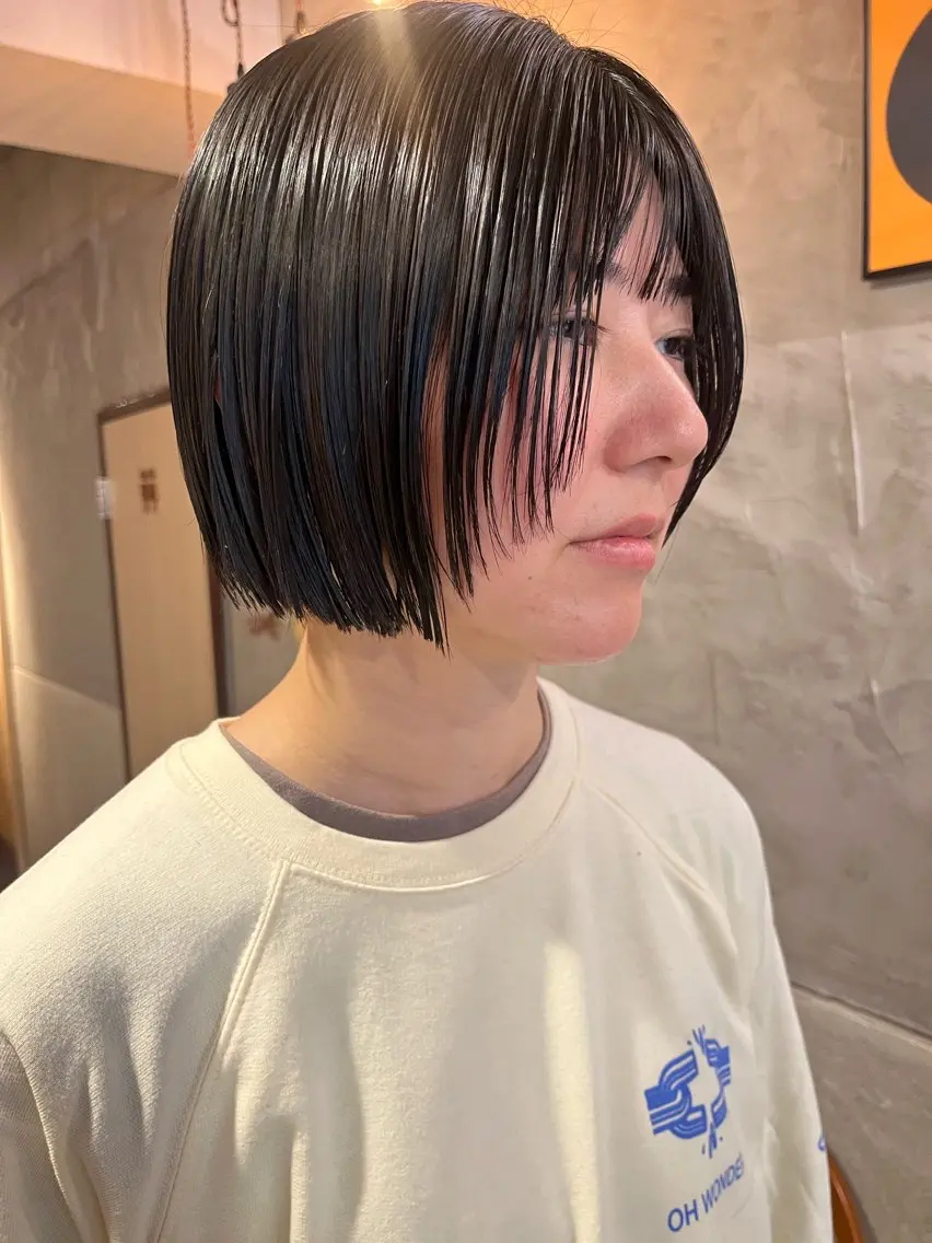 ショート くるみ🩰/ボブ レイヤー/暖色カラーのヘアスタイル