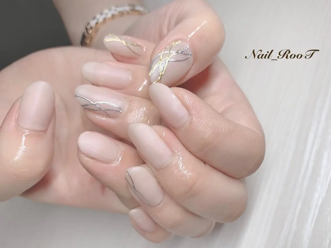 メンズ ネイル マットネイル ハンドネイル RooT Nailのネイルデザイン