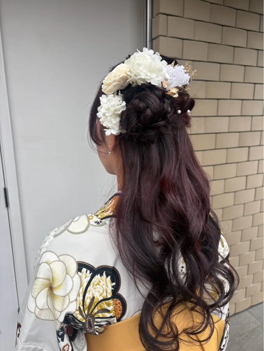 ロング ヘアアレンジ 美髪× ヘアセット✨Araiのヘアスタイル