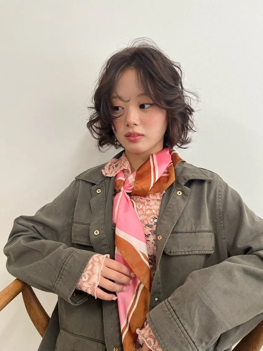 パーマ 🌙ヘーゼルベージュ レイヤーカット🌙のヘアスタイル