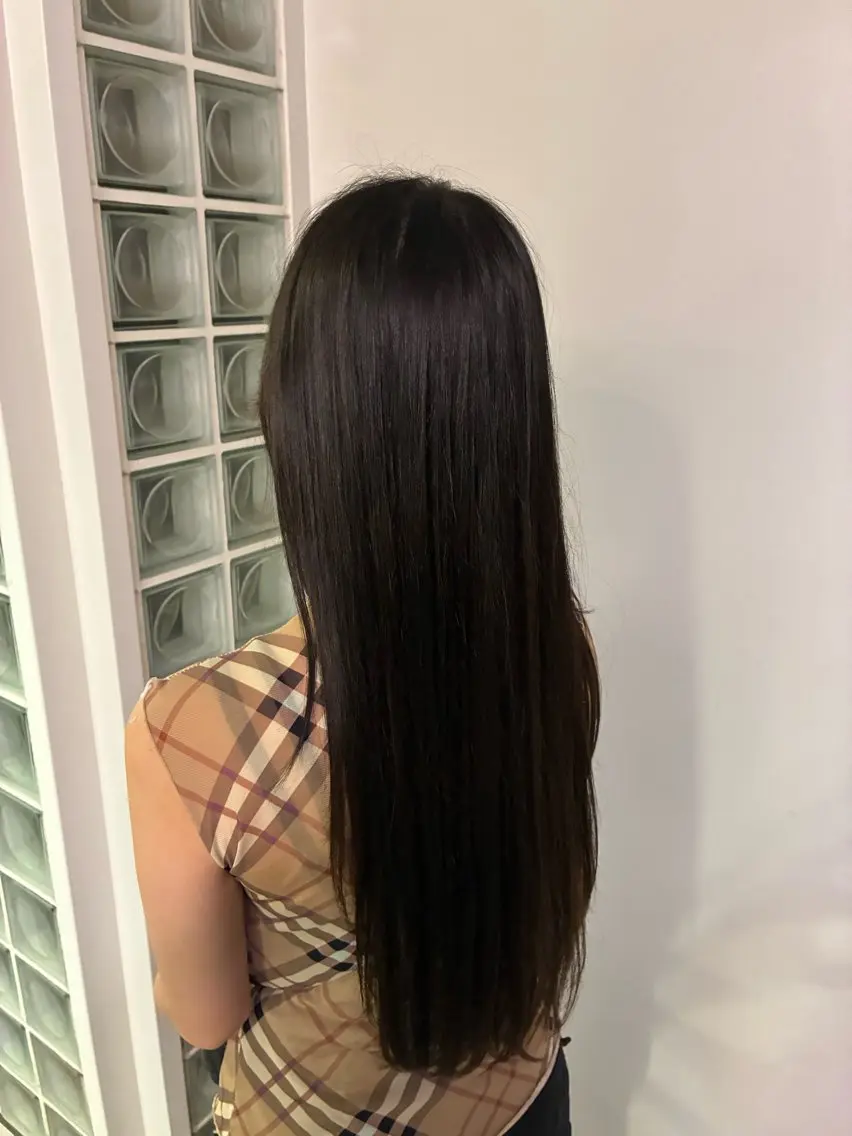 ロング ヘアカラー トリートメント FILMS チサトのヘアスタイル