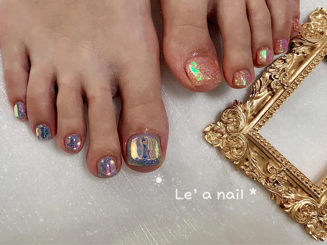ショート カラー ネイル Le’a NailSalonのネイルデザイン