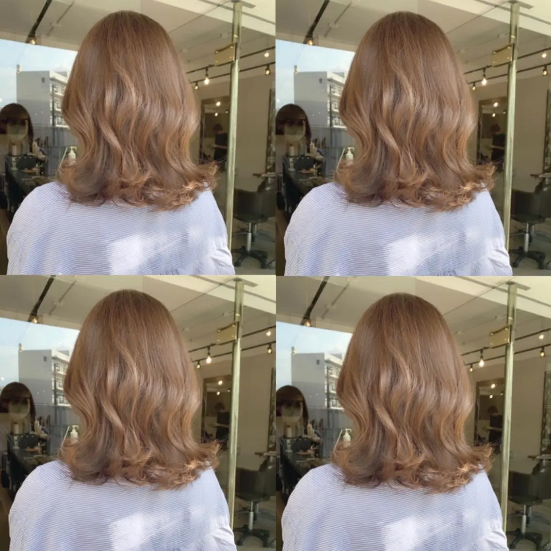 ミディアム カラー カット ヘアカラー トリートメント 透明感カラー✂︎ /縮毛矯正/YUKAのヘアスタイル