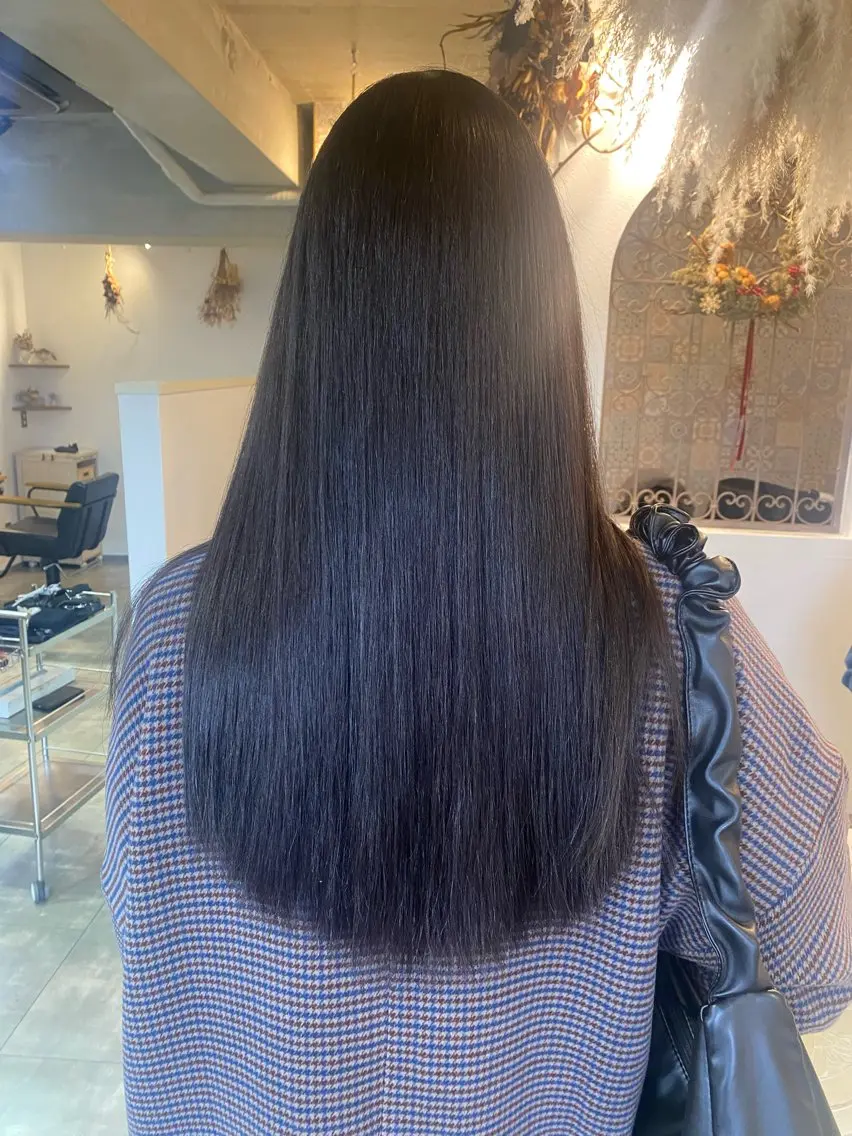 ロング カラー グレージュ ヘアカラー トリートメント maya マヤのヘアスタイル