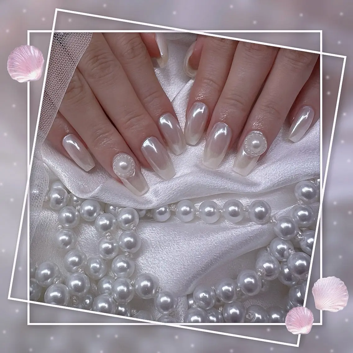 ネイル チークネイル フレンチネイル グラデーション マグネットネイル マグネットフレンチ ハンドネイル Chill Nailsalonのネイルデザイン
