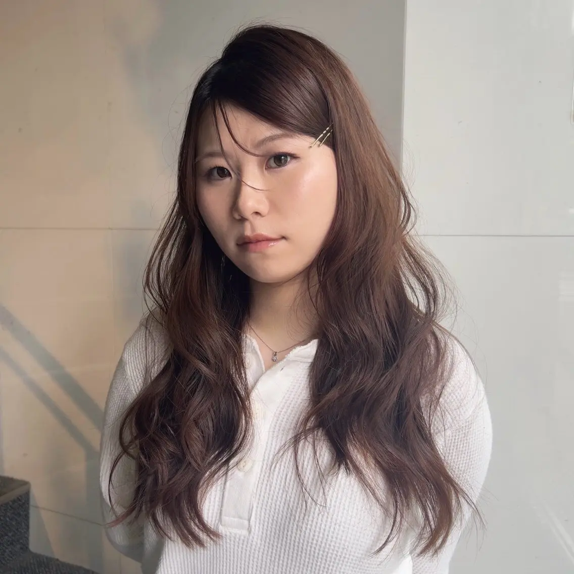 ロング カラー ヘアセット ブリーチなし透明感 カラー🤍mikuのヘアスタイル