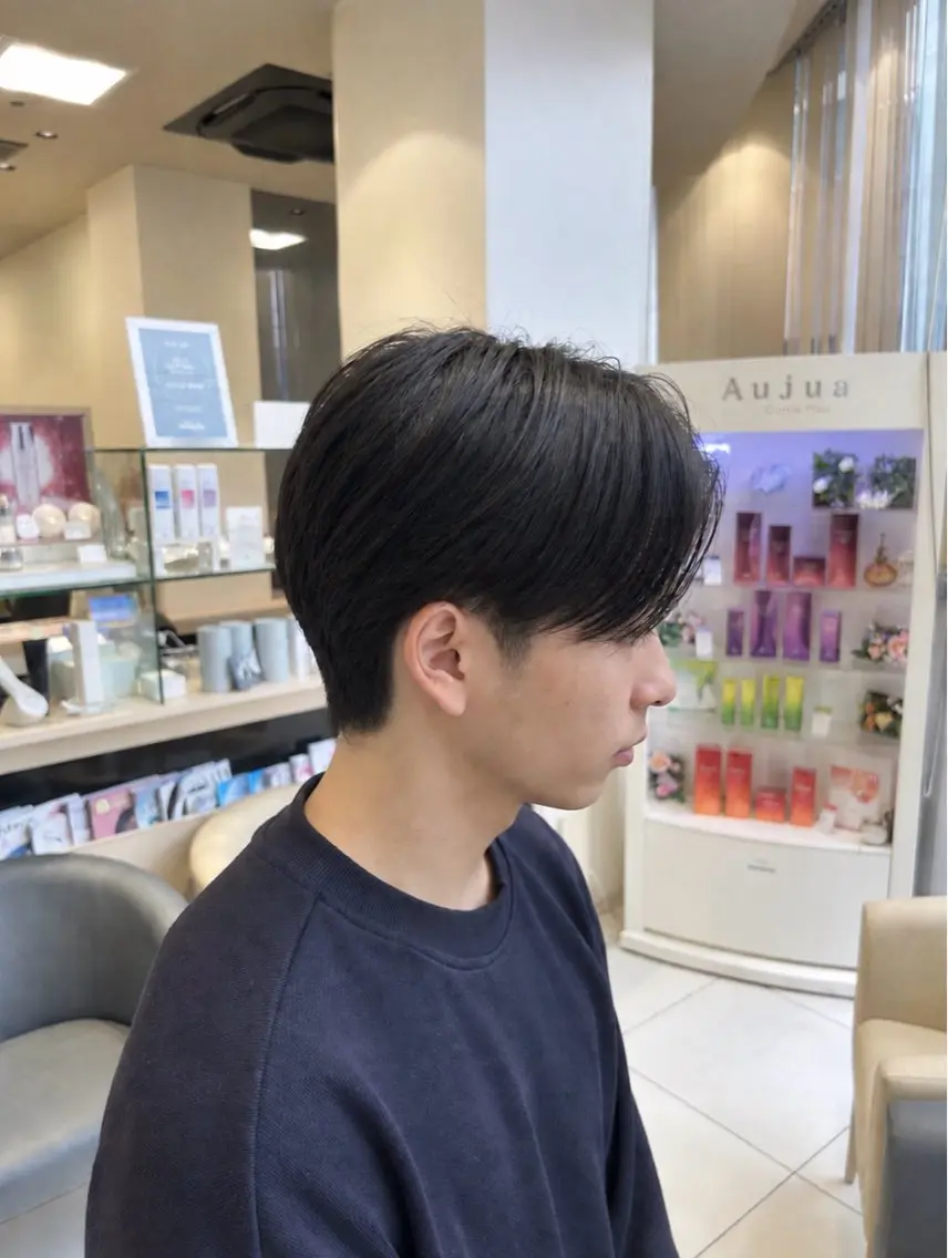 メンズ センターパート カット Men's特化⚡️ モテ髪SYUUのヘアスタイル
