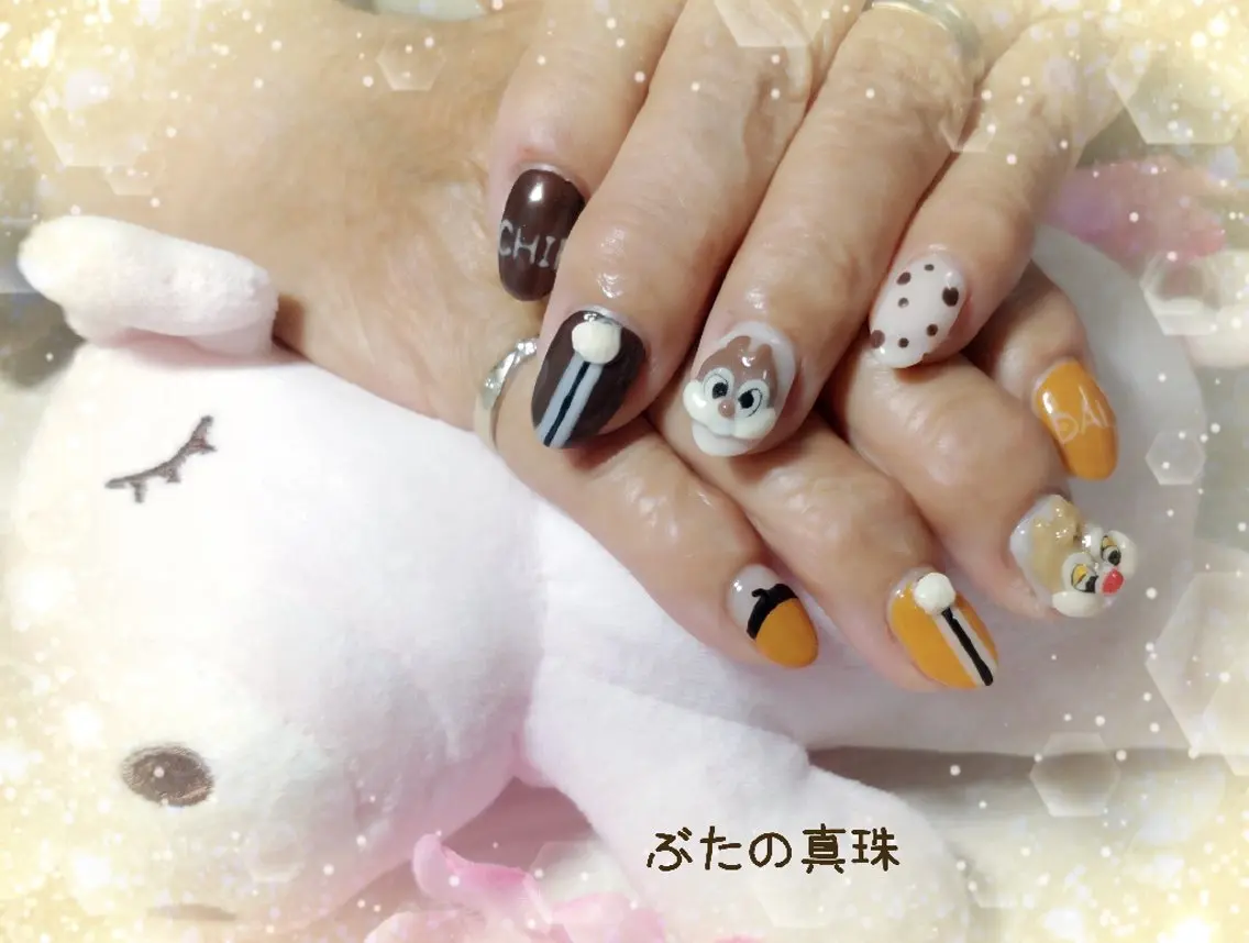 ネイル ネイルチップ 林 珠里のネイルデザイン