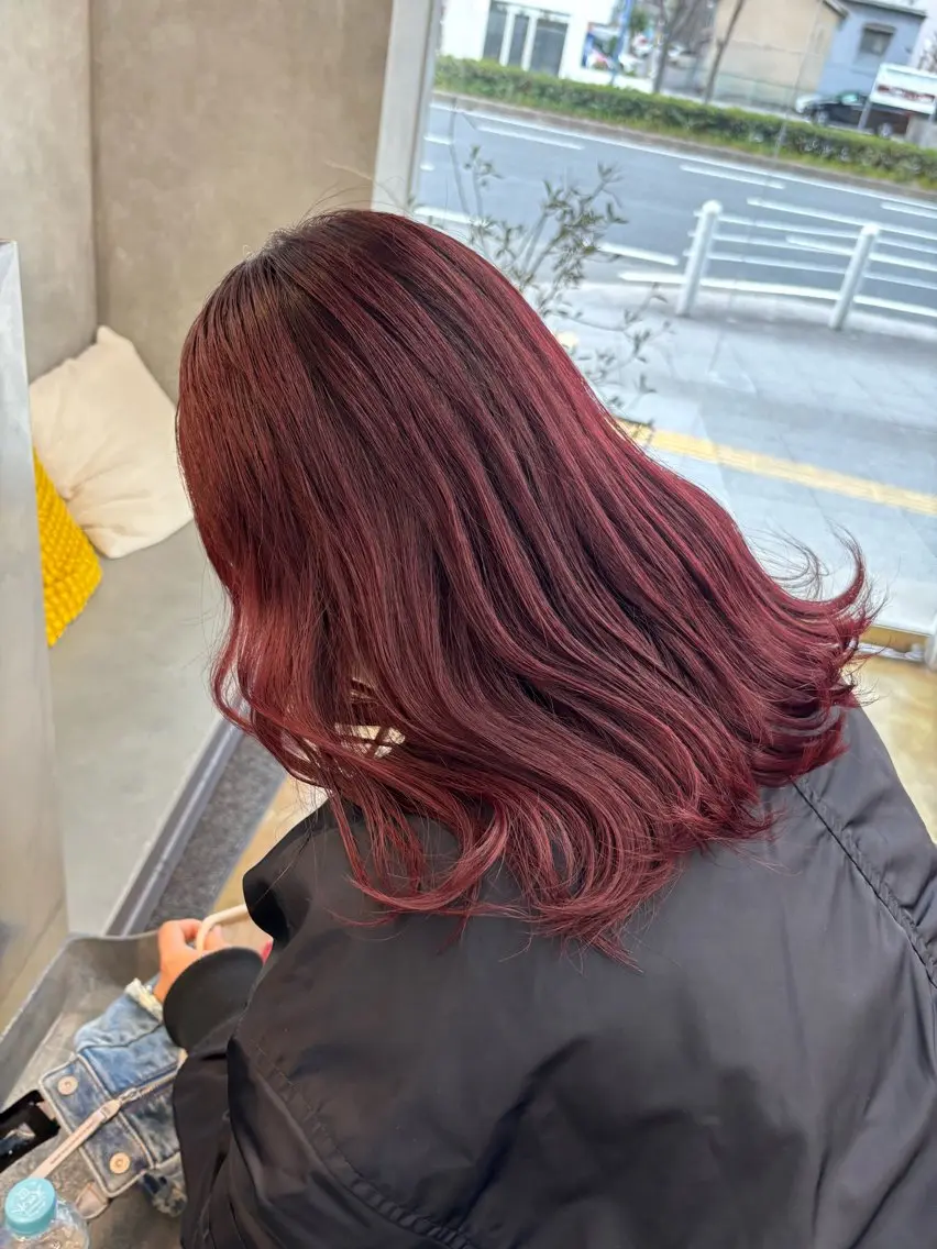 ミディアム カラー ヘアカラー BELO OSAKA マオのヘアスタイル