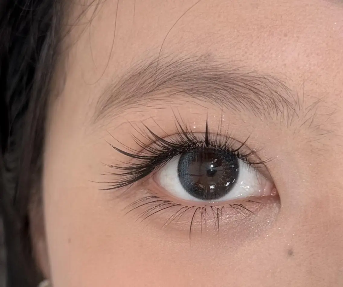 マツエク・マツパ バインドロック 束感まつ毛 フラットラッシュ 韓国風マツエク 下まつげエクステ Haru💖Eye lash🌻日暮里店のマツエク・マツパデザイン