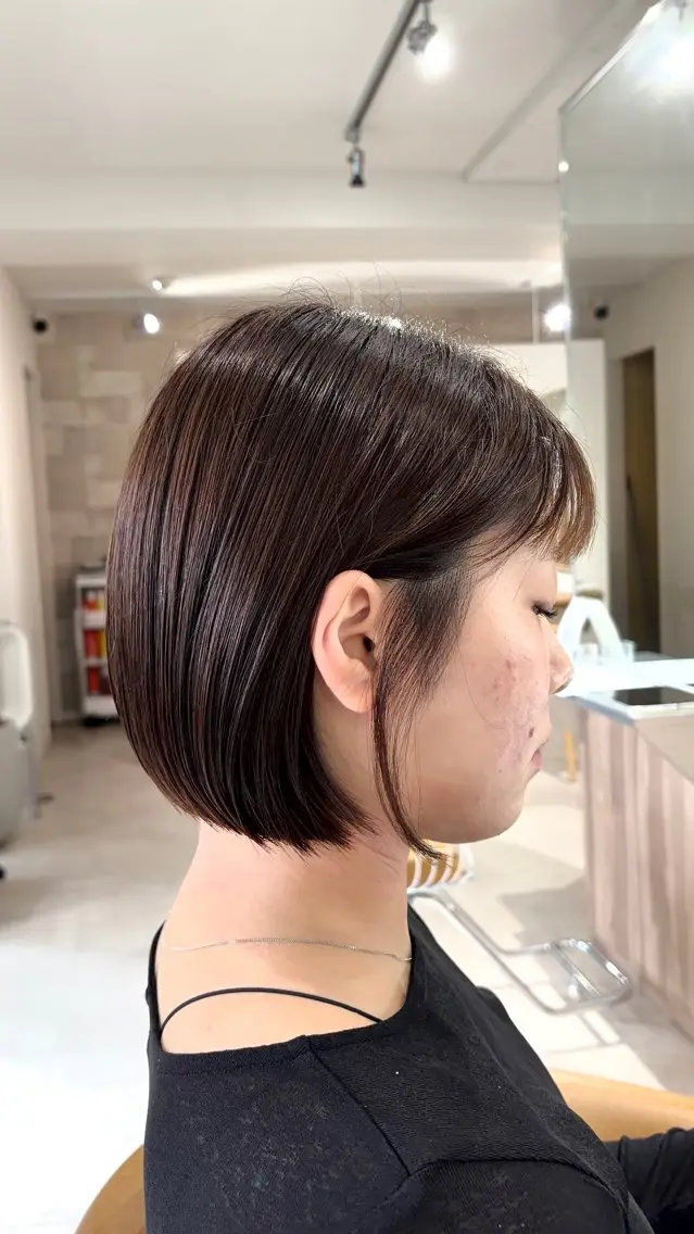 ショート ボブ カット ヘアカラー トリートメント 似合わせショート/ ヘアケア/根本直樹のヘアスタイル