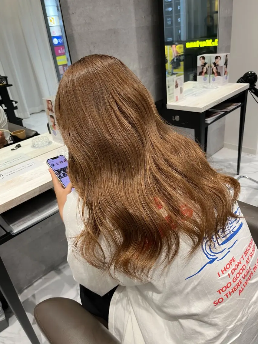 ロング カラー ヘアカラー Grow by NYNY 坂本 理輝のヘアスタイル