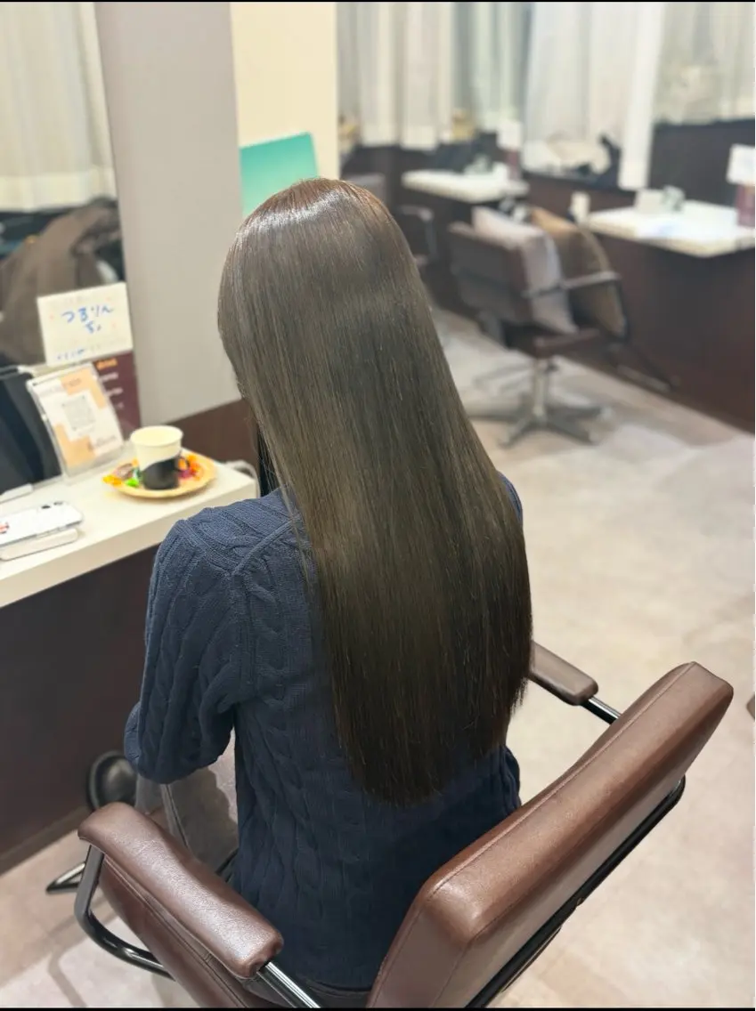 ロング カラー 韓国×髪質改善カラー 💎hinaのヘアスタイル