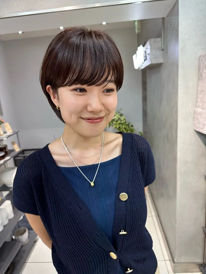 ショート カット 骨格診断で絶対可愛い ✨丸みショート✨凌弥のヘアスタイル