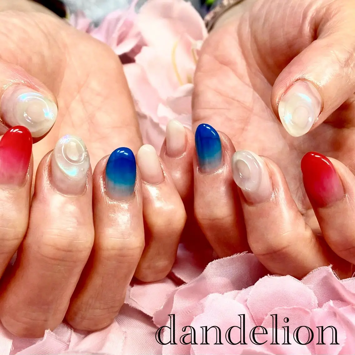 ネイル ハンドネイル ハンドケア dandelion ダンデライオンのネイルデザイン