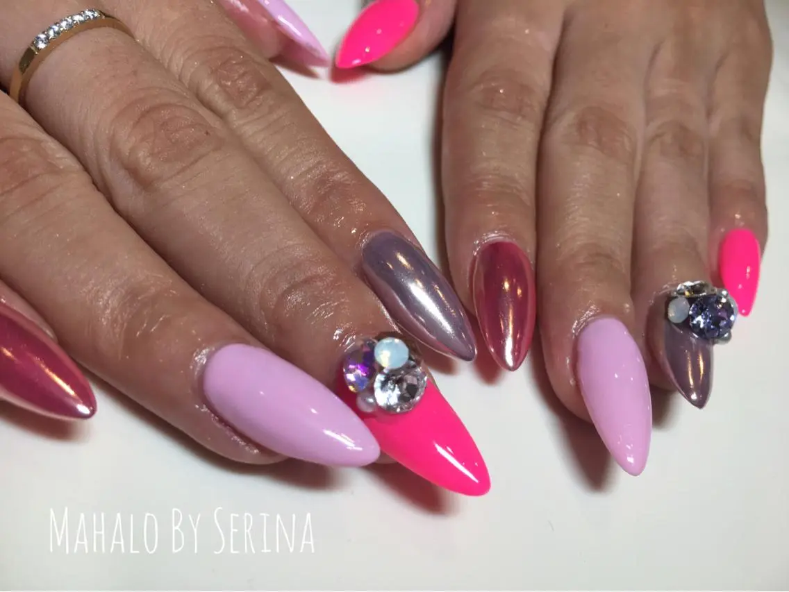 ロング カラー ネイル SUNNY BAE. SERINAのネイルデザイン