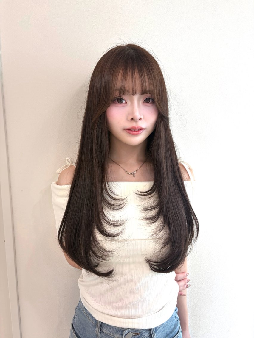 ロング lemiie ayusaのヘアスタイル