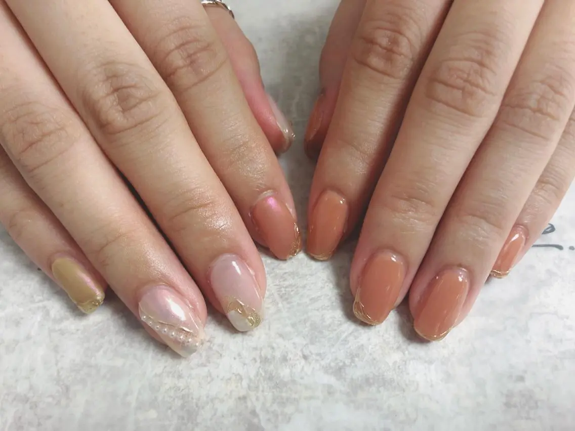 ネイル ニュアンスネイル kiki nail &brow二子玉川のネイルデザイン