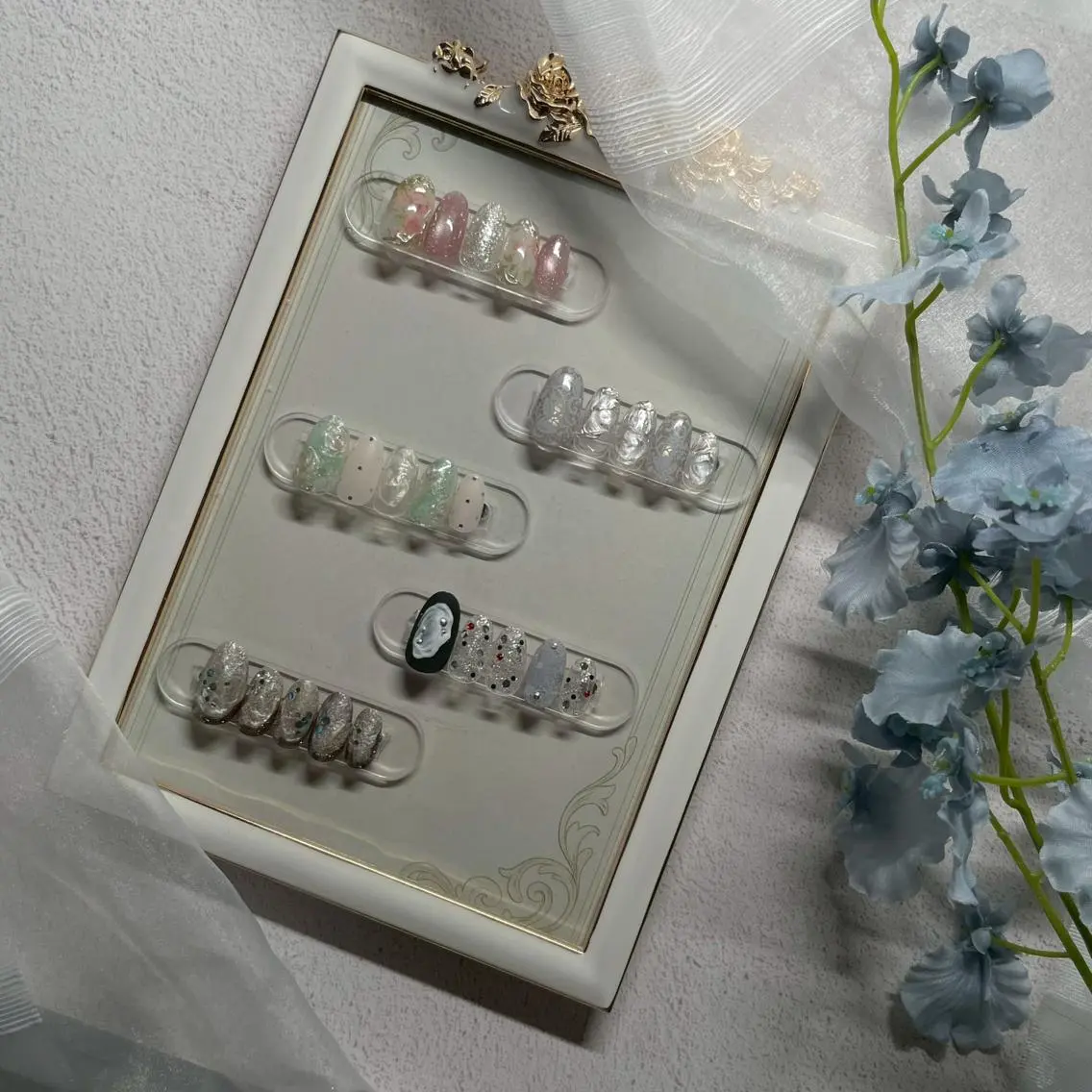 B.nail【1周年記念】シャビーシックなニュアンス定額design*オフ有りの写真