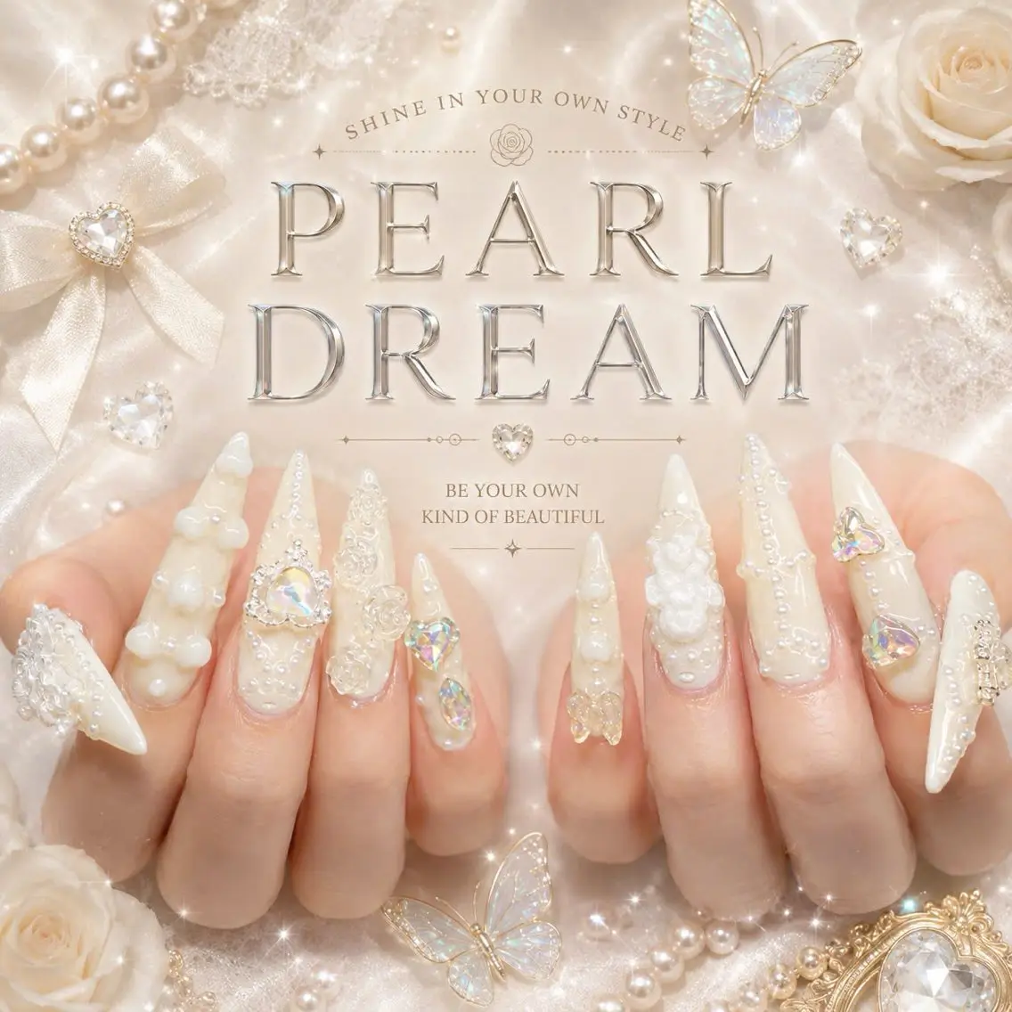 ネイル アートネイル オーロラネイル クリアネイル 長さ出し フレンチネイル ハンドネイル HOT Nail Salonのネイルデザイン