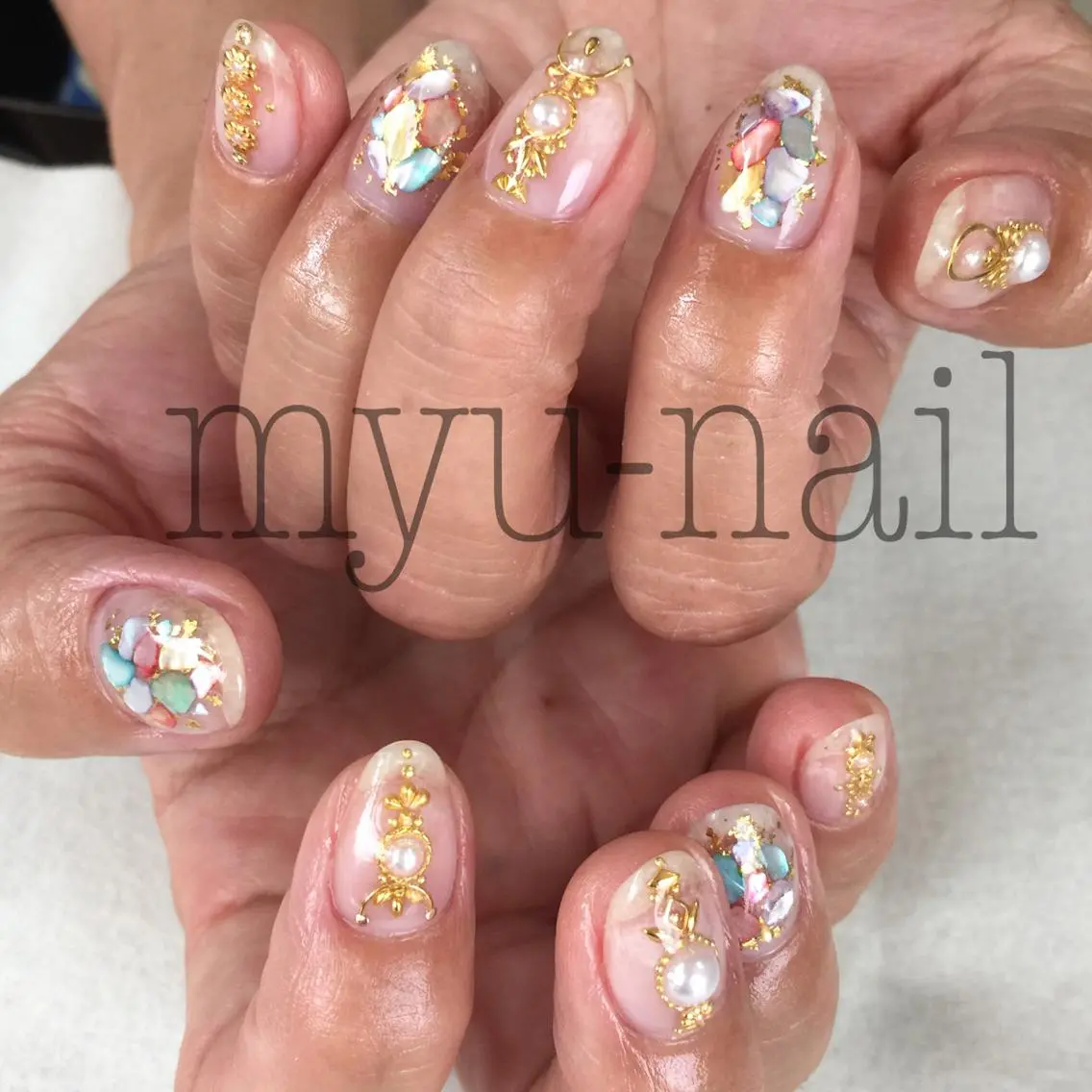 ネイル ハンドネイル ホームサロン myu-nailのネイルデザイン