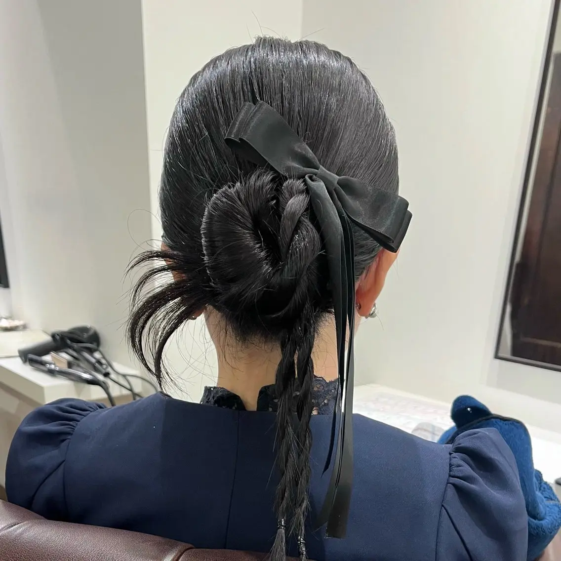 シャンプーブロー+ヘアセットの写真