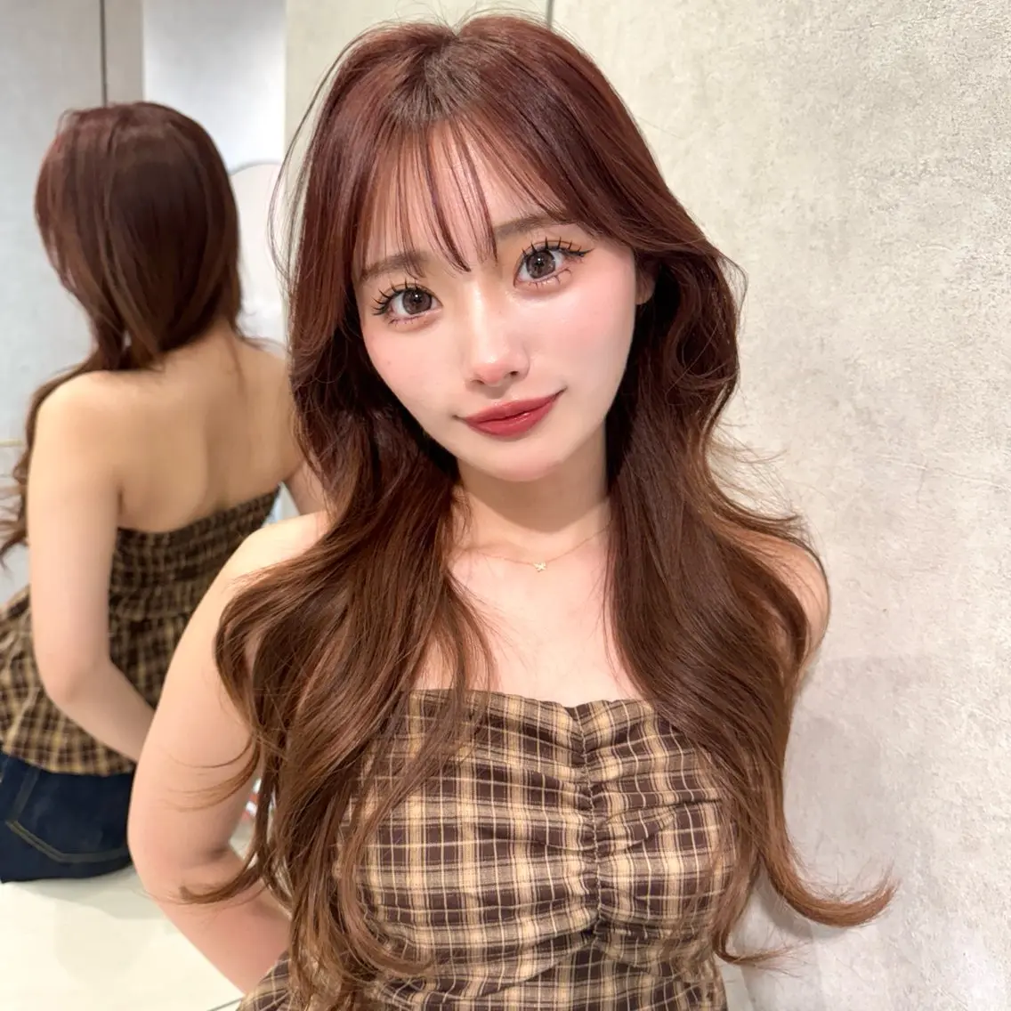 💭ྀི[頭皮ケアクレンジング付き]韓国風カット+カラー+1stepトリートメント💭ྀིの写真