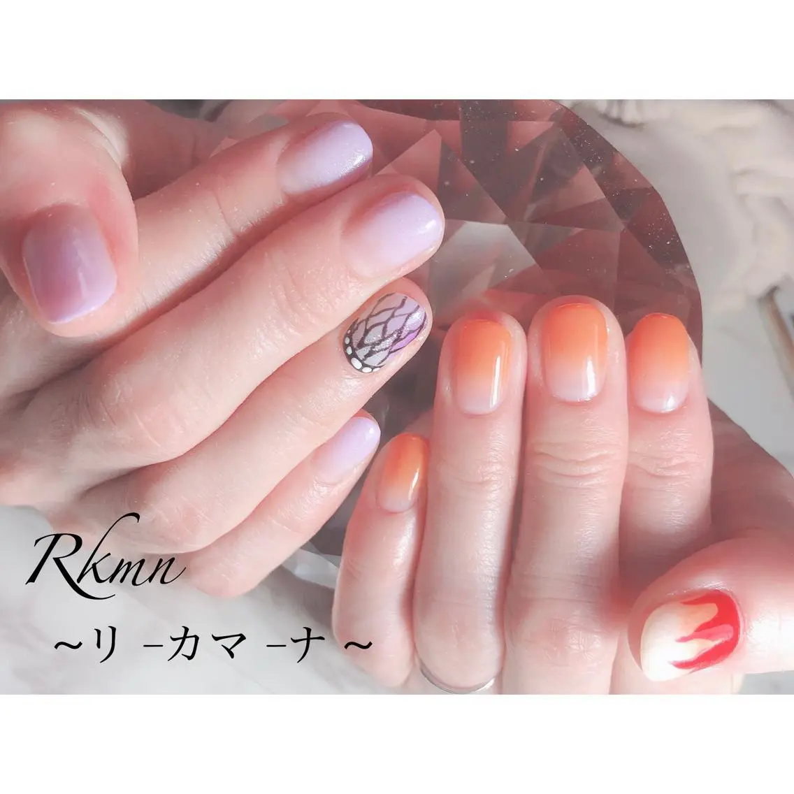 ネイル アートネイル フレンチネイル ジェルネイル グラデーション シンプルネイル ハンドネイル フットネイル ハンドケア Rkmn ~リ-カマ-ナ~のネイルデザイン