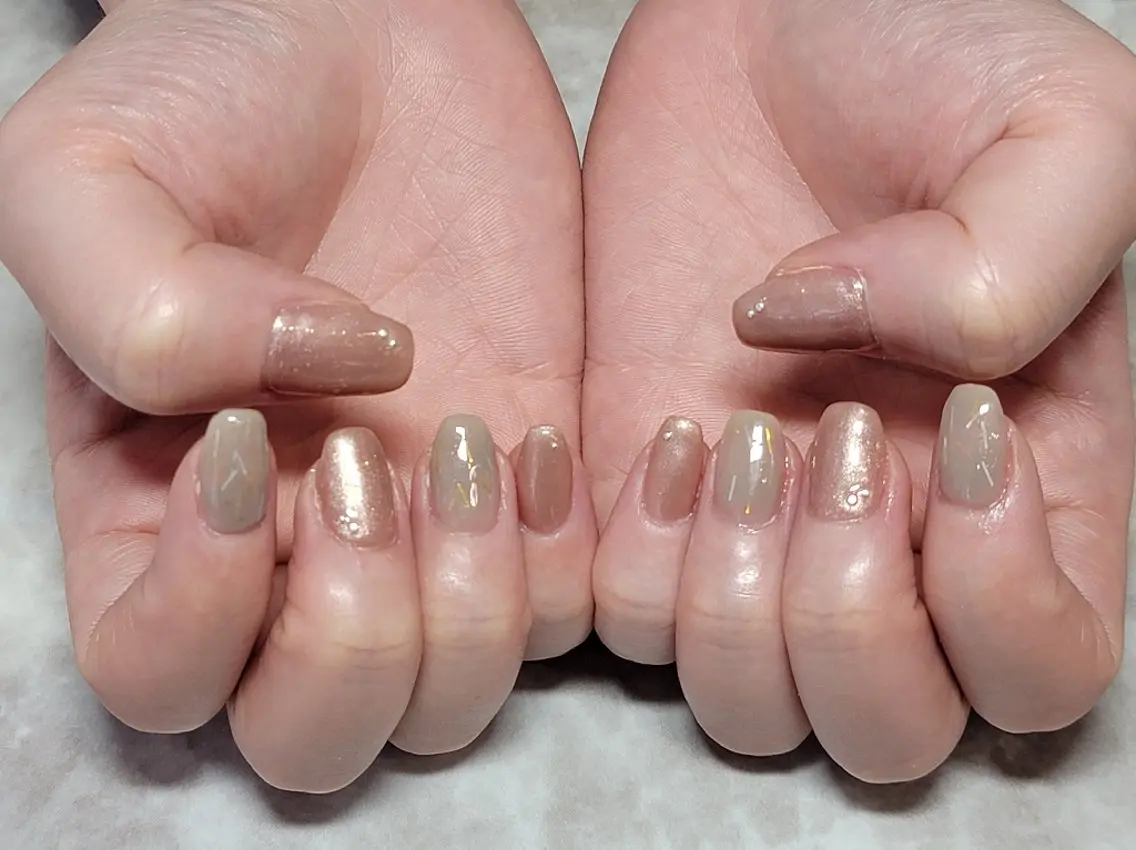ネイル シンプルネイル ネイル&巻き爪サロン AKnailのネイルデザイン