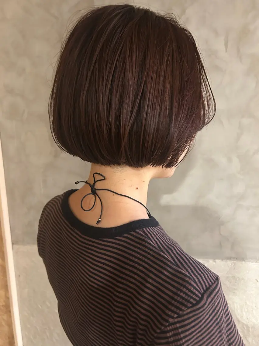 ショート カラー カット ヘアカラー トリートメント ayane⭐️ボブ・ ショート・パーマのヘアスタイル