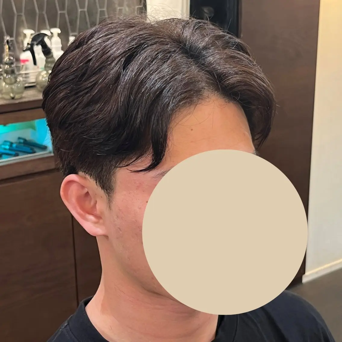 ミディアム ﾒﾝｽﾞｶｯﾄ✂︎ 顔そり💈ﾆｼﾓﾄのヘアスタイル