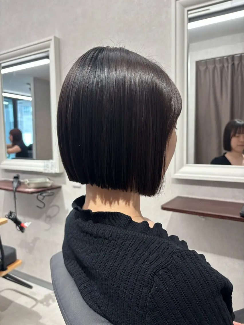 ショート 結べるレイヤーカット /カラー/あさかのヘアスタイル