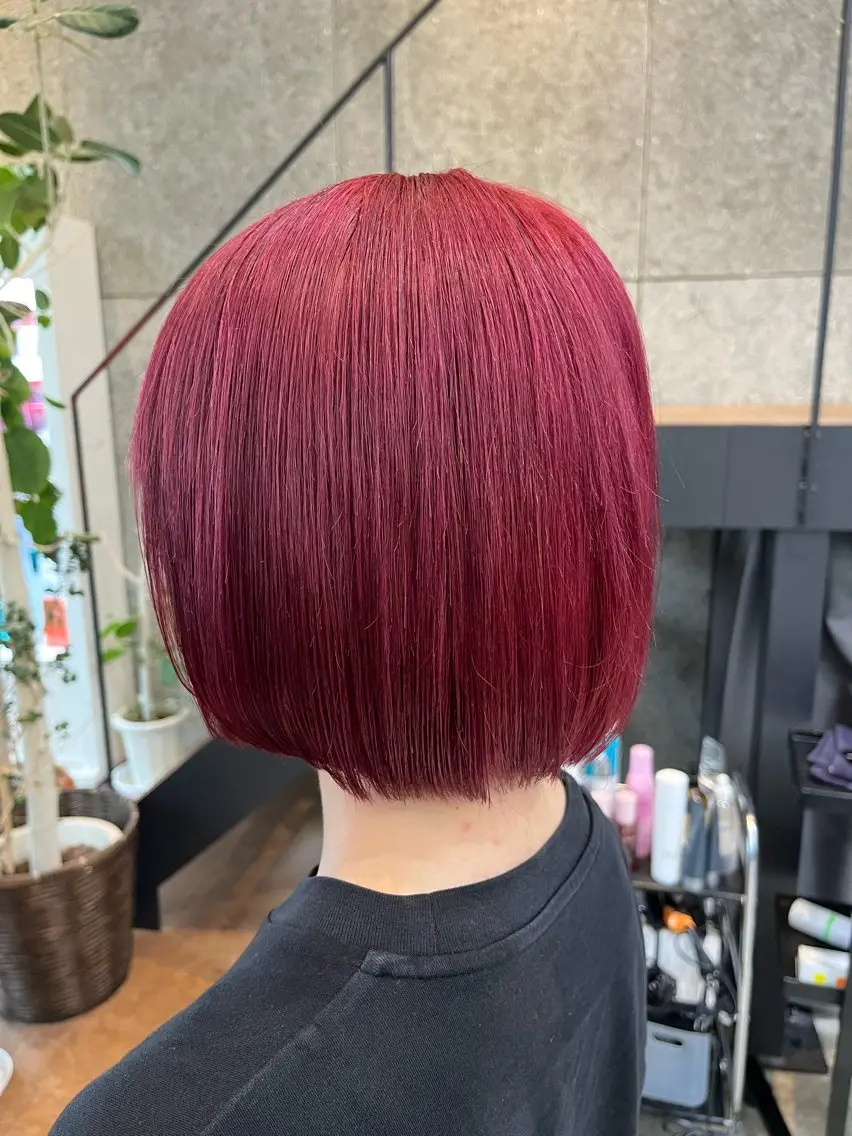 🔥ケアブリーチメンテナンスカット+ダブルカラー(1ブリーチ)＋カラー+艶トリートメント🔥の写真