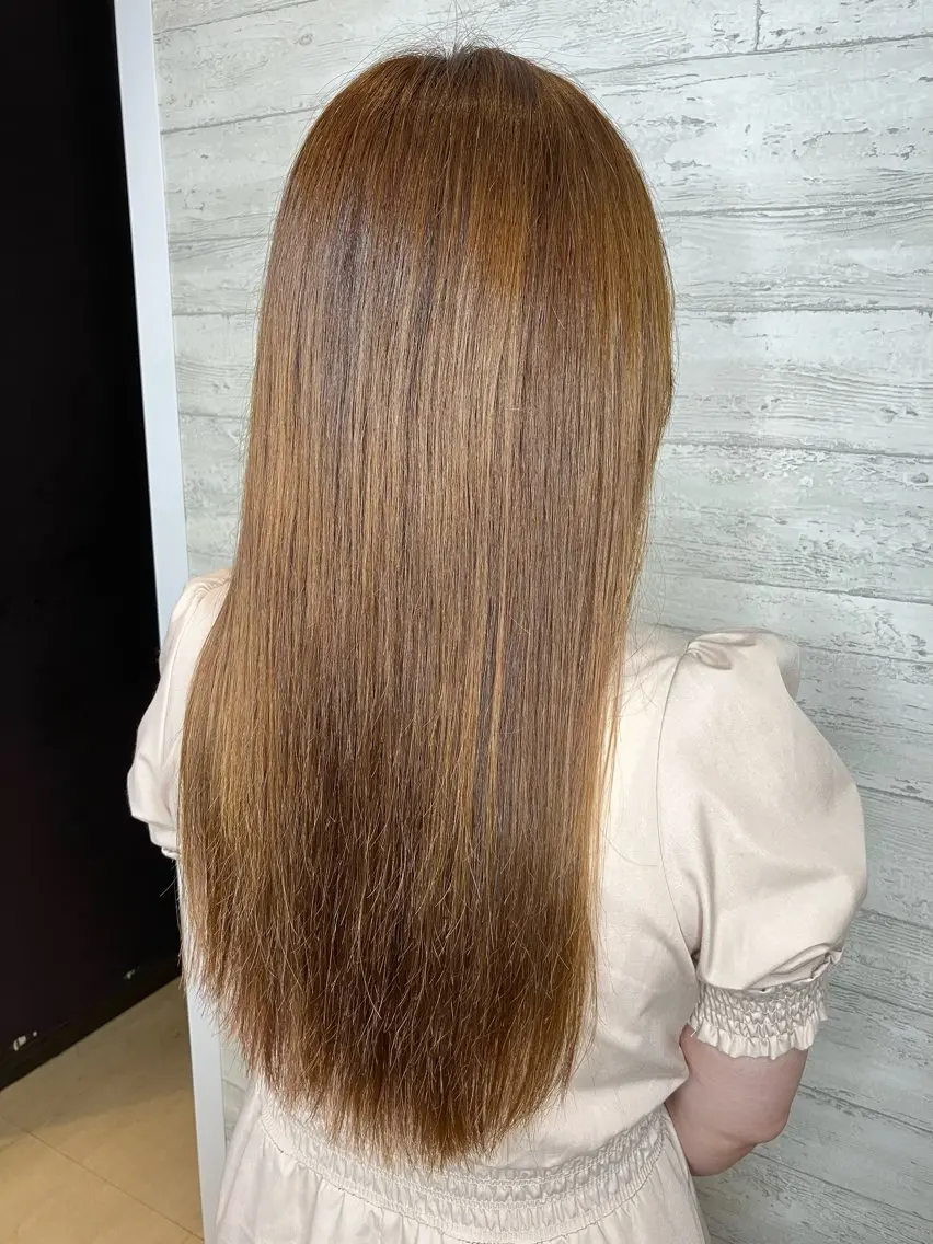 ロング カラー ベージュカラー トリートメント 小池 穂果/ 府中のヘアスタイル