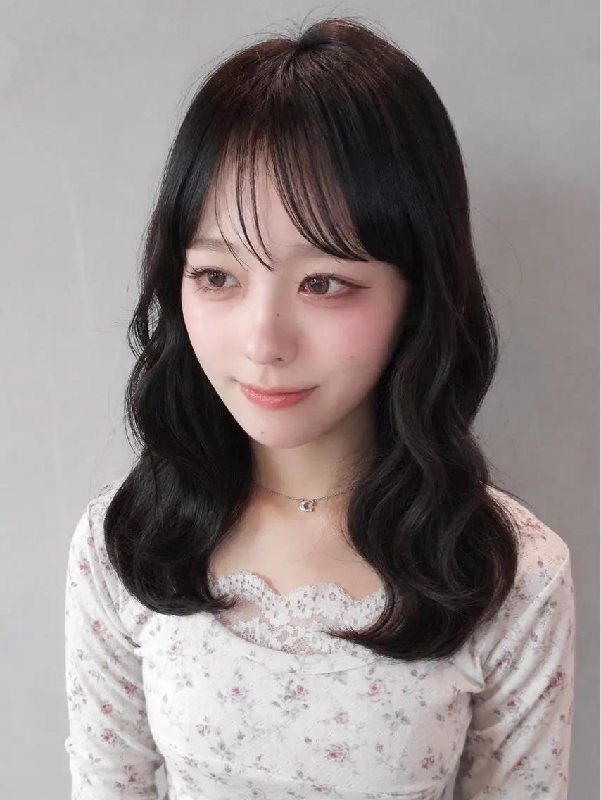 ミディアム 縮毛矯正/透明感カラ ー🍒/Kannaのヘアスタイル