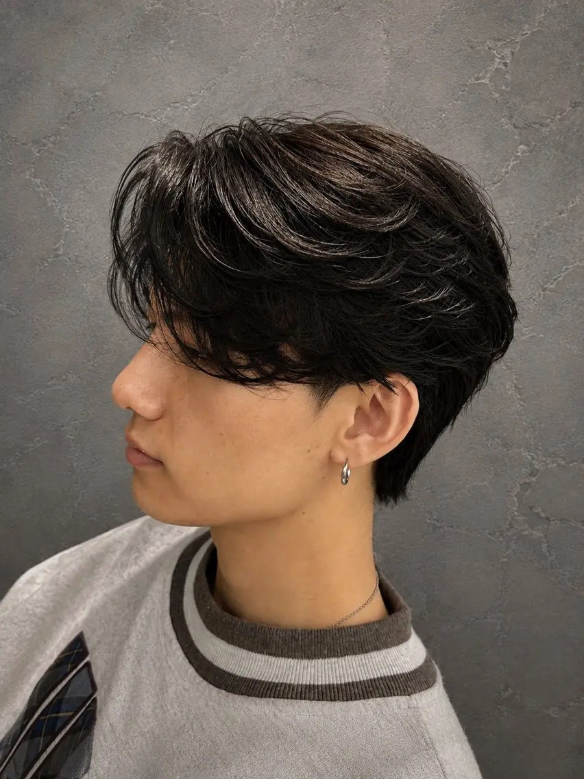 メンズ カット 縮毛矯正 原田 郁哉のヘアスタイル