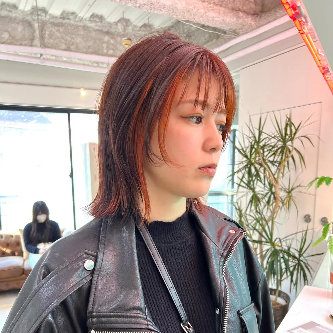 ミディアム カラー 朝が楽になるパーマ /ミリヤのヘアスタイル